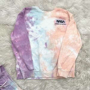 Hyper Space | Nasa Tie Dye Pullover Sweatshirt Crewneck L